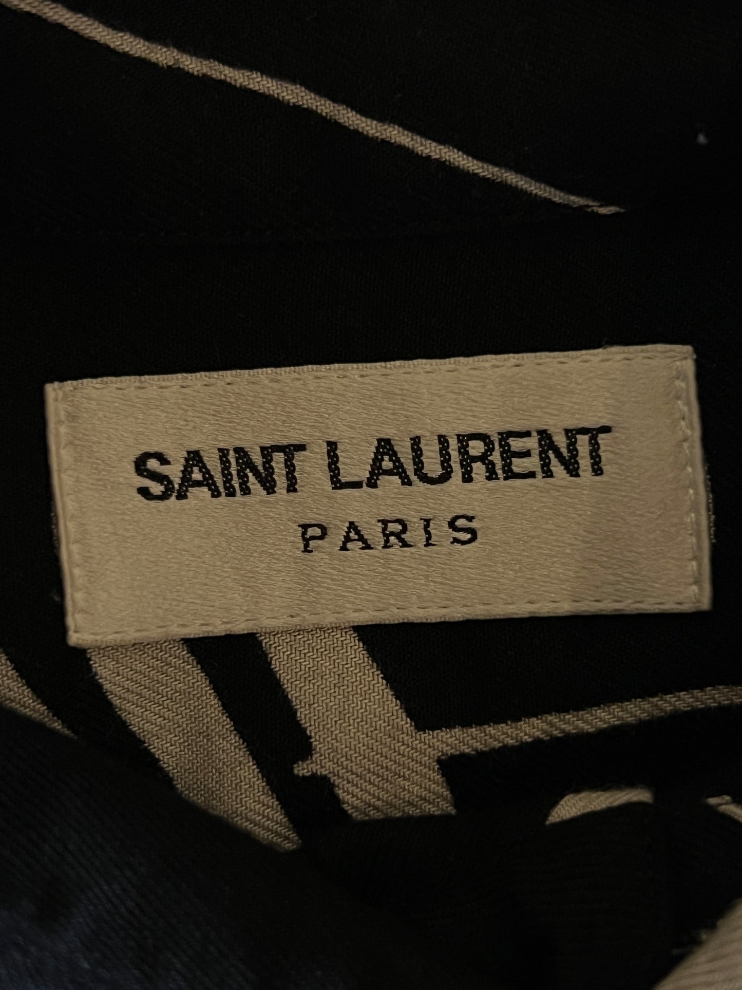 SAINT LAURENT FW2016 MUSIC NOTE BUTTON UP