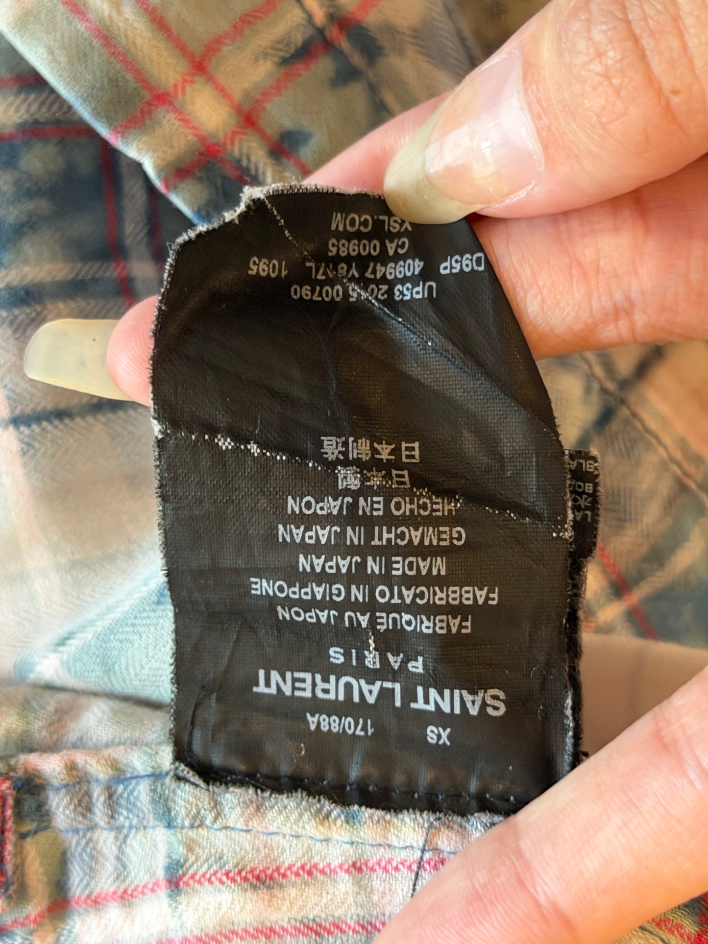SAINT LAURENT SS2016  SURF SOUNDS FLANNEL