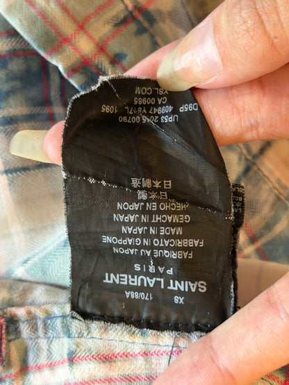 SAINT LAURENT SS2016  SURF SOUNDS FLANNEL