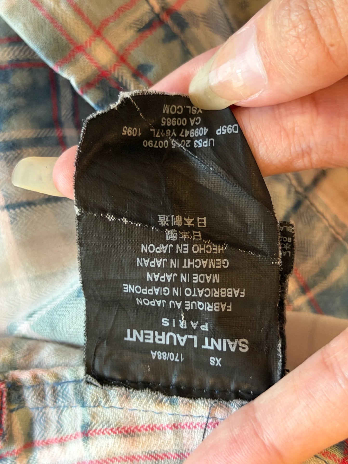 SAINT LAURENT SS2016 SURF SOUNDS FLANNEL
