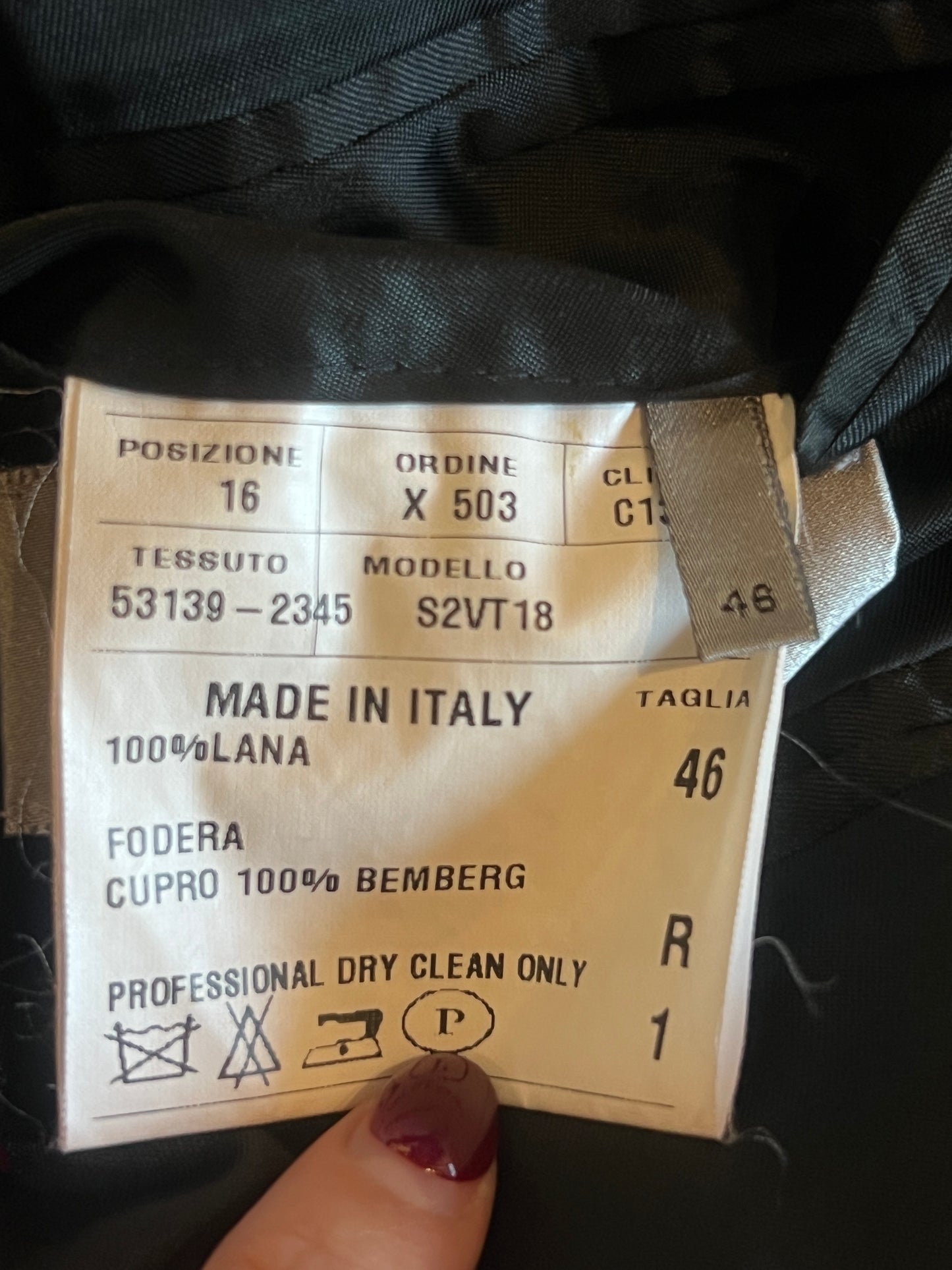 DIOR HOMME AW2004 'VICTIM OF THE CRIME' WOOL BLAZER