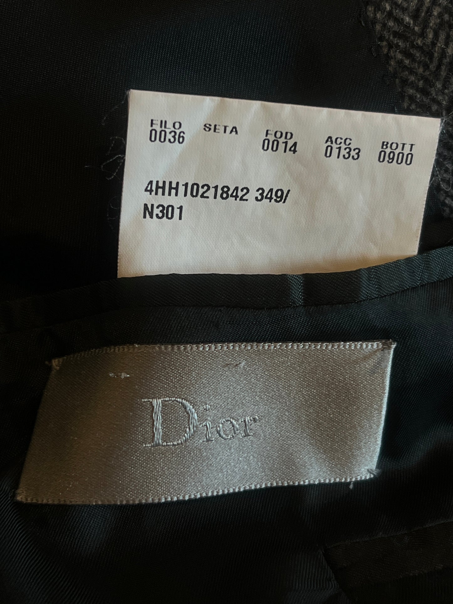 DIOR HOMME AW2004 'VICTIM OF THE CRIME' WOOL BLAZER