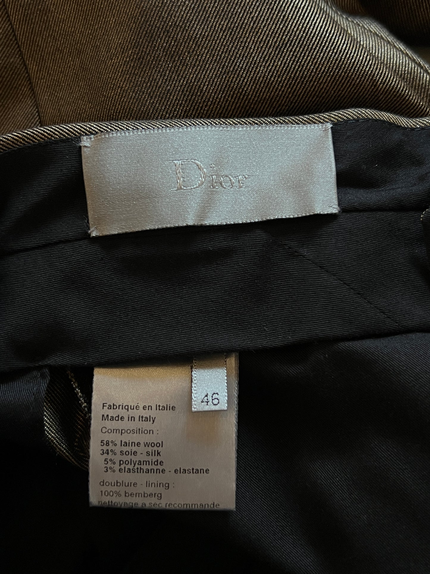 DIOR HOMME AW2005 ' IN THE MORNING' GOLD SUIT