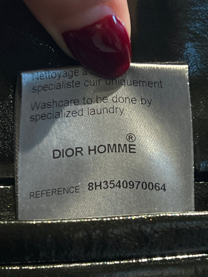 DIOR HOMME AW2008 PATENT LEATHER NAPOLEON BOMBER