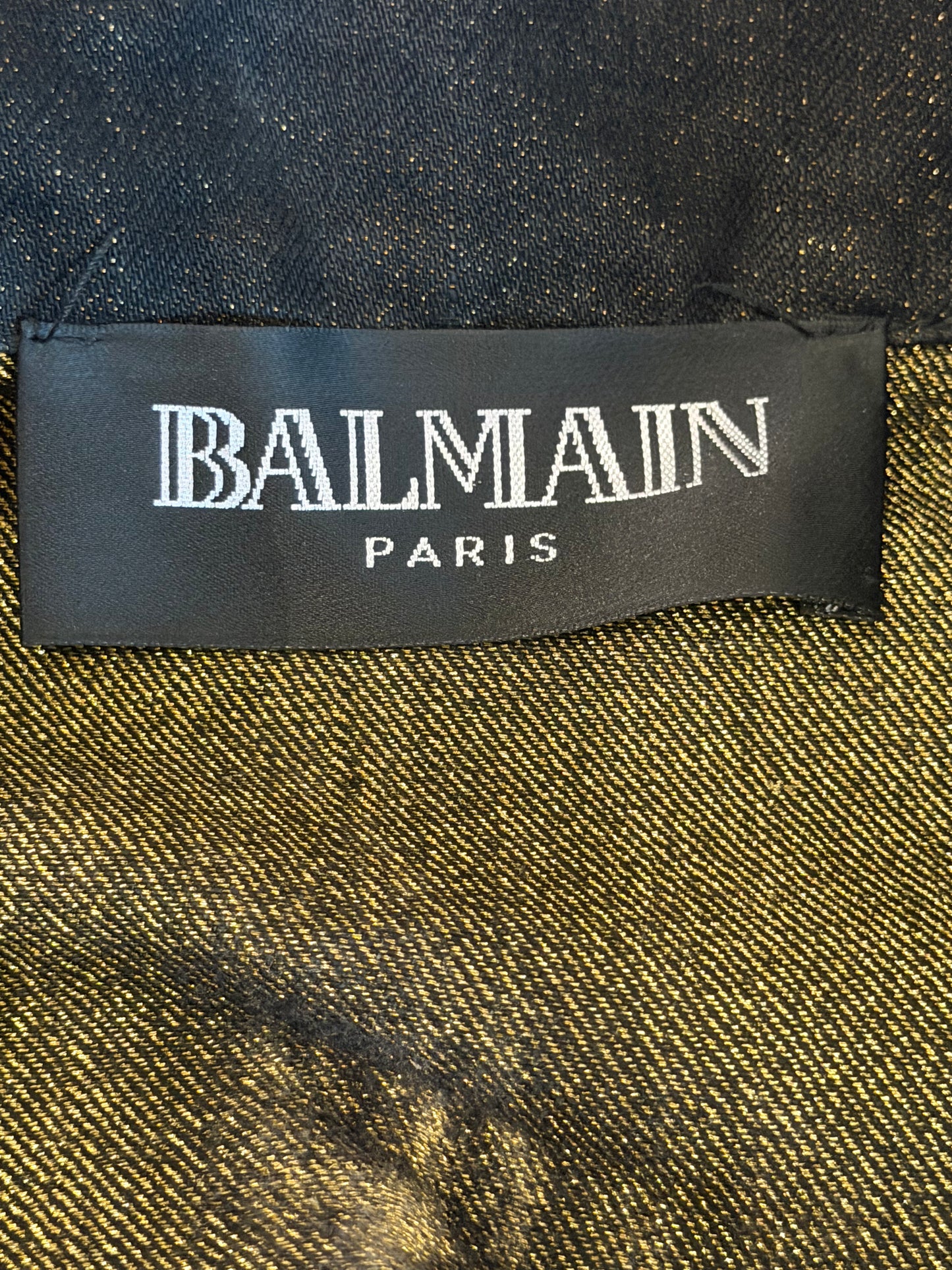 BALMAIN AW2011 DISTRESSED DENIM MULTI ZIPPER BIKER JACKET