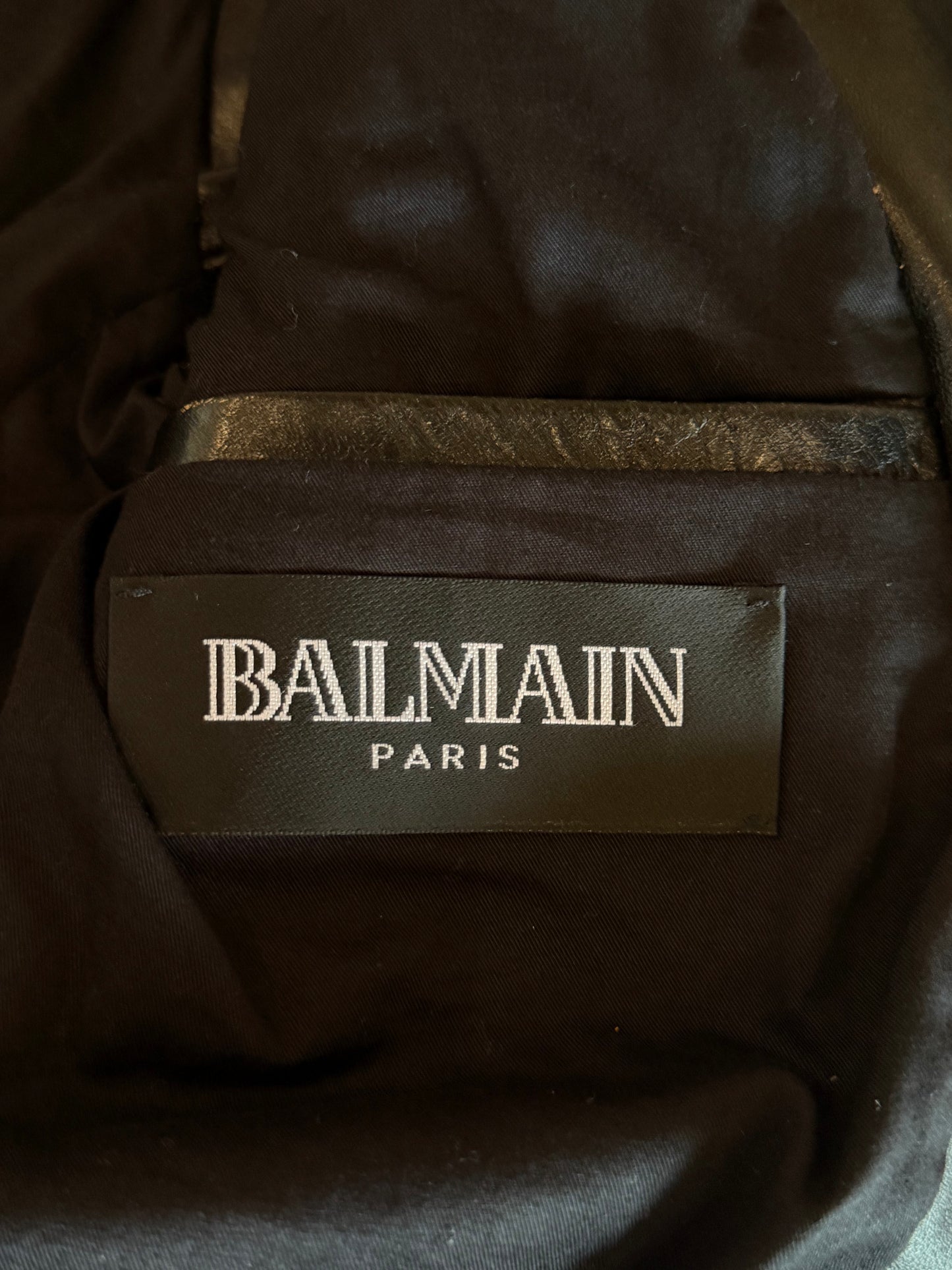 BALMAIN HOMME SS2011 HORSE LEATHER STUDDED BIKER VEST
