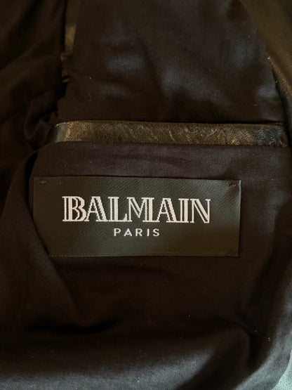 BALMAIN HOMME SS2011 HORSE LEATHER STUDDED BIKER VEST