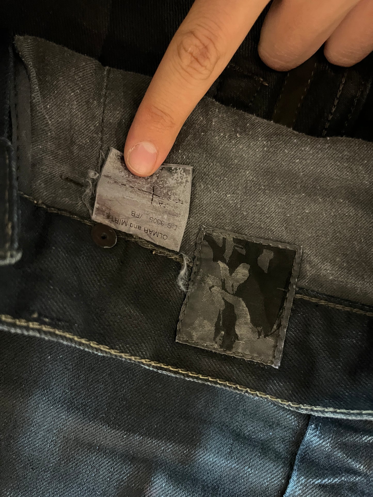 RICK OWENS OLMAR MIRTA GETH DENIM