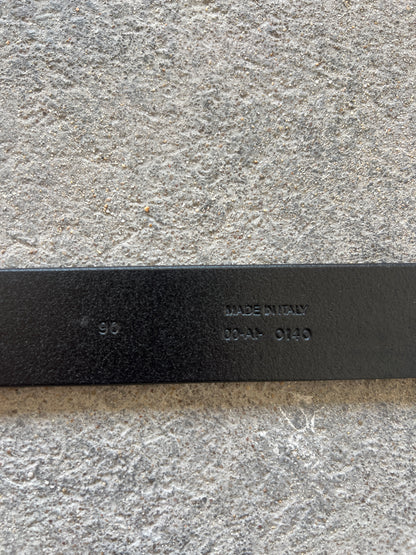 DIOR HOMME AW2002 "REFLEXION" DOUBLE BUCKLE LEATHER BELT