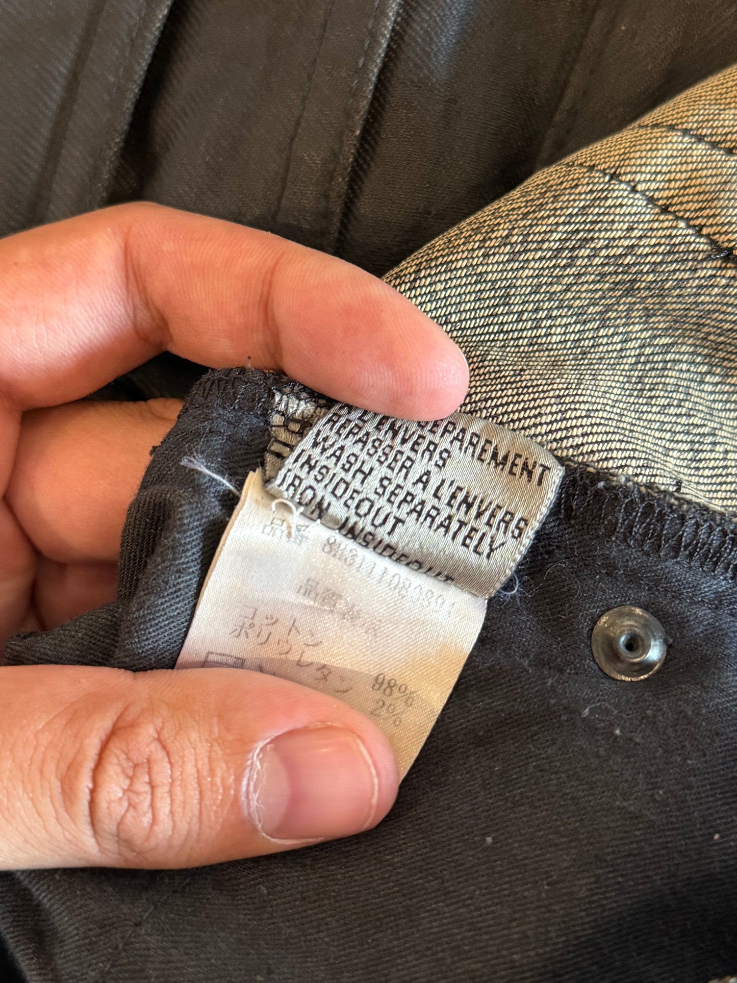 DIOR HOMME AW2008 "NIGHTFALL" WAXED DENIM