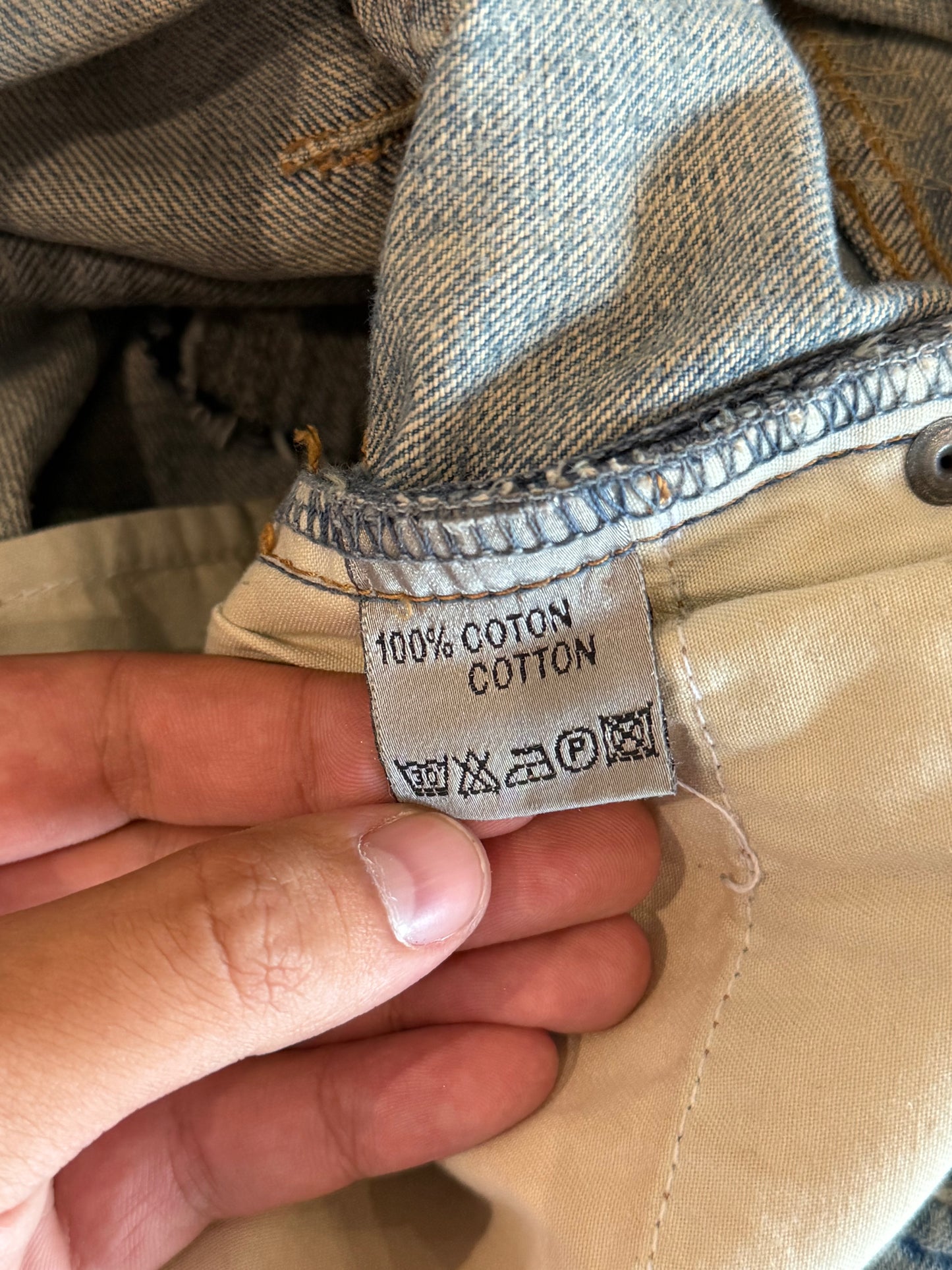 DIOR HOMME SS2006 CRASH DENIM JEANS