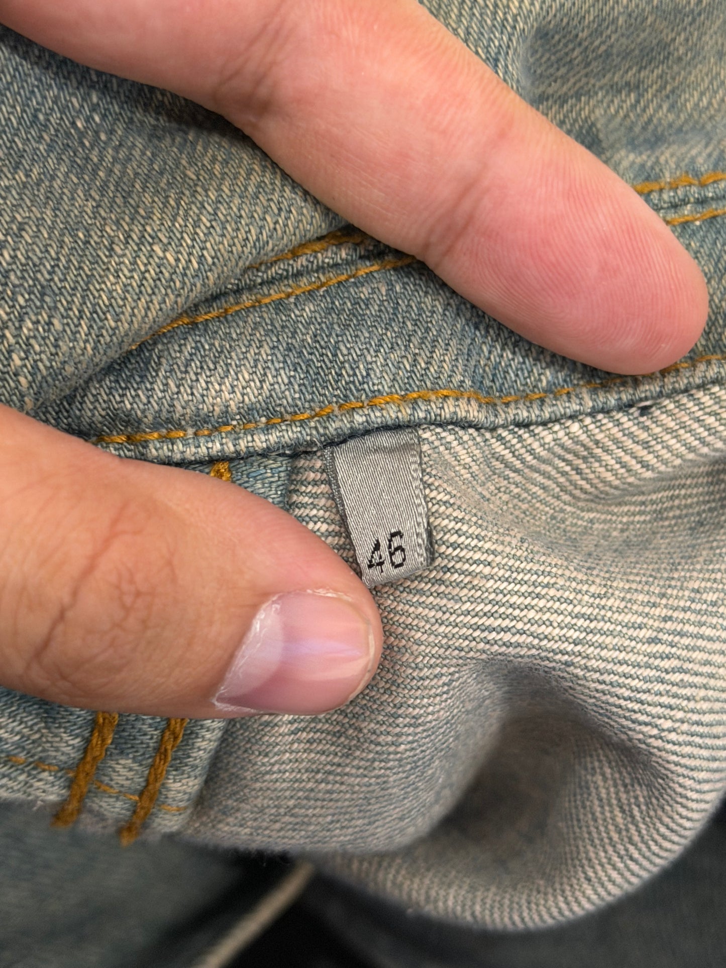 DIOR HOMME SS2004 "STRIP" BLEU CLAIRE DENIM JACKET