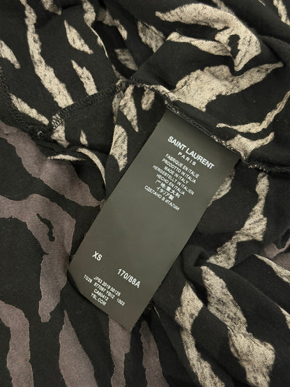 SAINT LAURENT AW2013 ZEBRA PRINT TEE