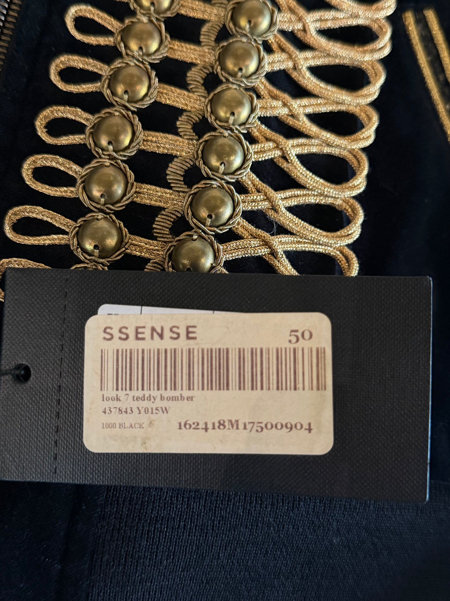 SAINT LAURENT FW2016 RUNWAY VELVET NAPOLEON JACKET