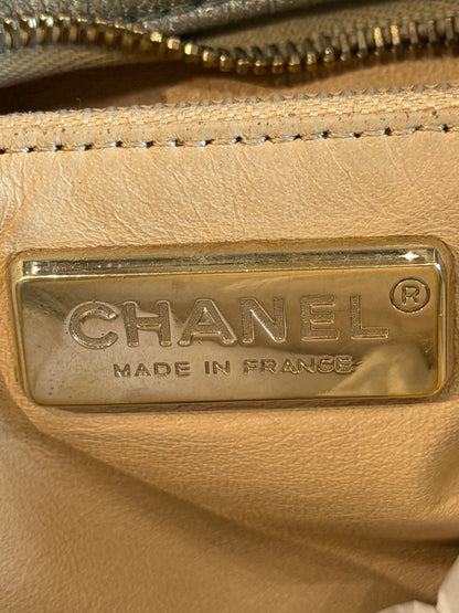 CHANEL 2006 CC LUX LIGNE METALLIC BOWLING BAG