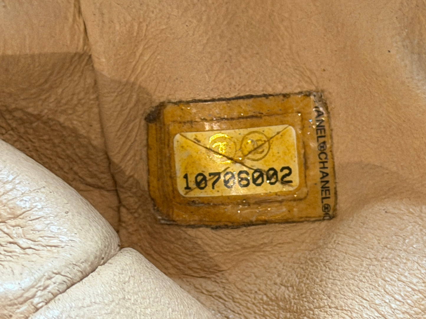 CHANEL 2006 CC LUX LIGNE METALLIC BOWLING BAG