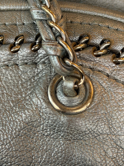 CHANEL 2006 CC LUX LIGNE METALLIC BOWLING BAG