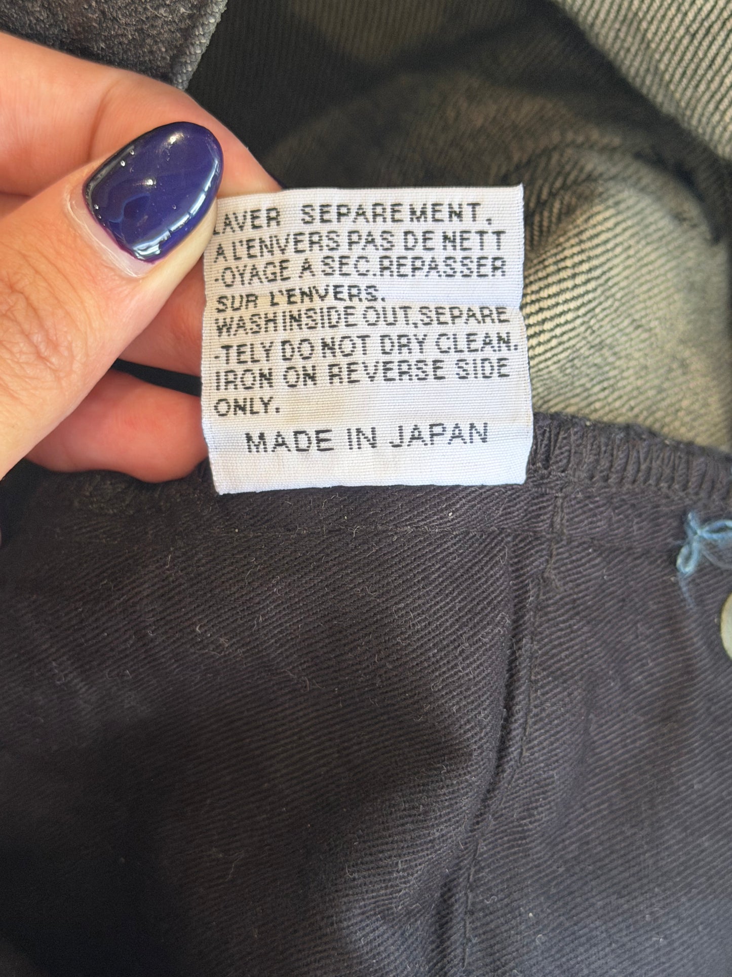 DIOR HOMME AW2007 "NAVIGATE" LUSTER WAXED DENIM