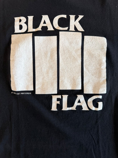 VINTAGE BLACK FLAG BAND TEE