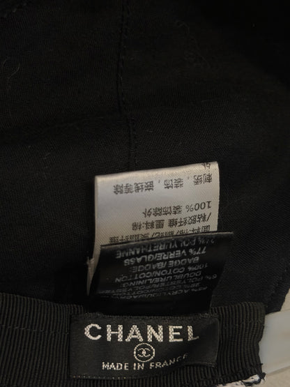 CHANEL TWEED MULTI COLOUR BASEBALL CAP