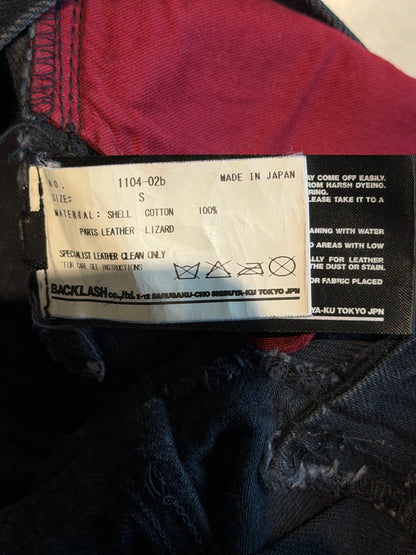 ISAMU KATAYAMA BACKLASH AW2010 IGUANA PATCH DENIM