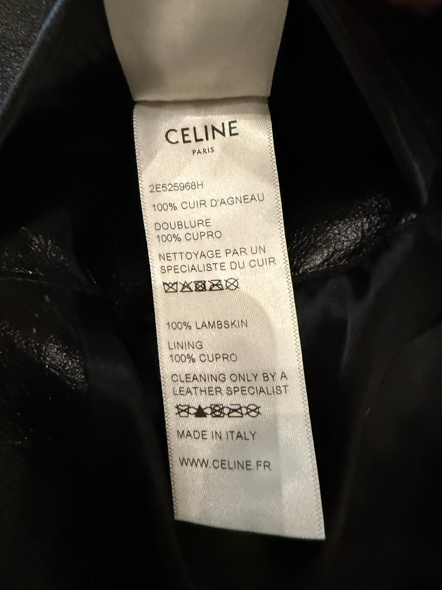 CELINE SS2020 PAUL LEATHER JACKET