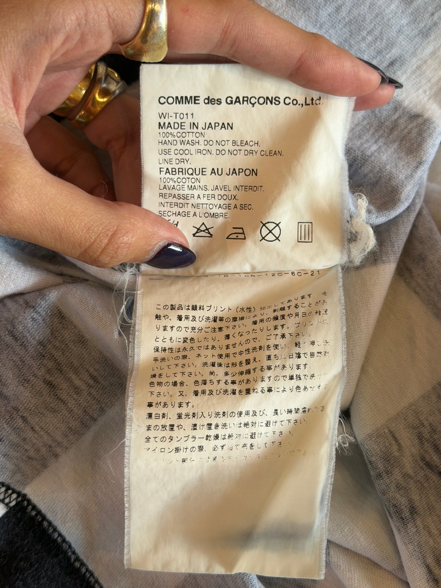 COMME DES GARÇONS X JUNYA WATNABE AD2002 TRIUMPH TEE