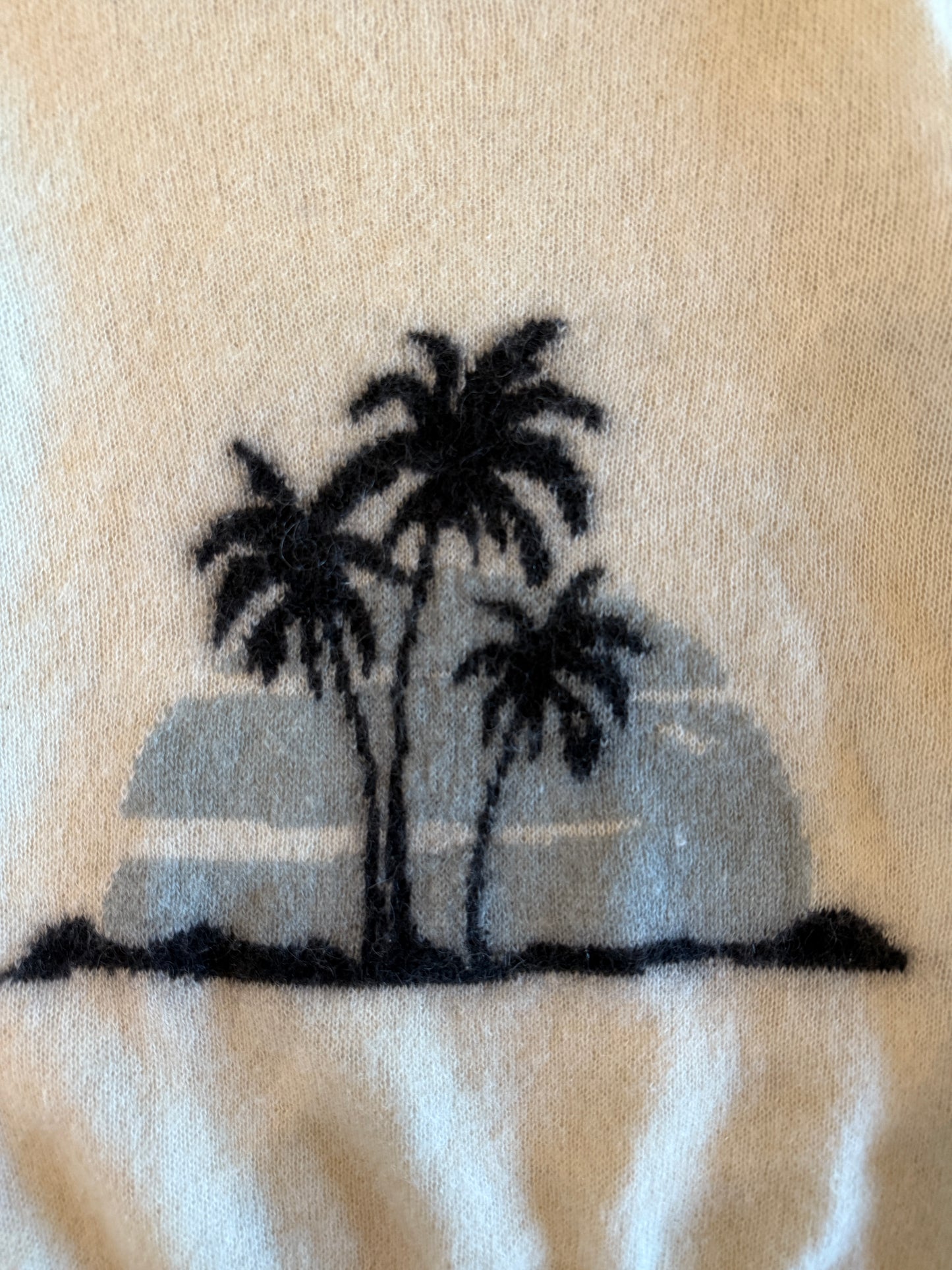 SAINT LAURENT FW2017 MOHAIR PALM TREE SWEATER