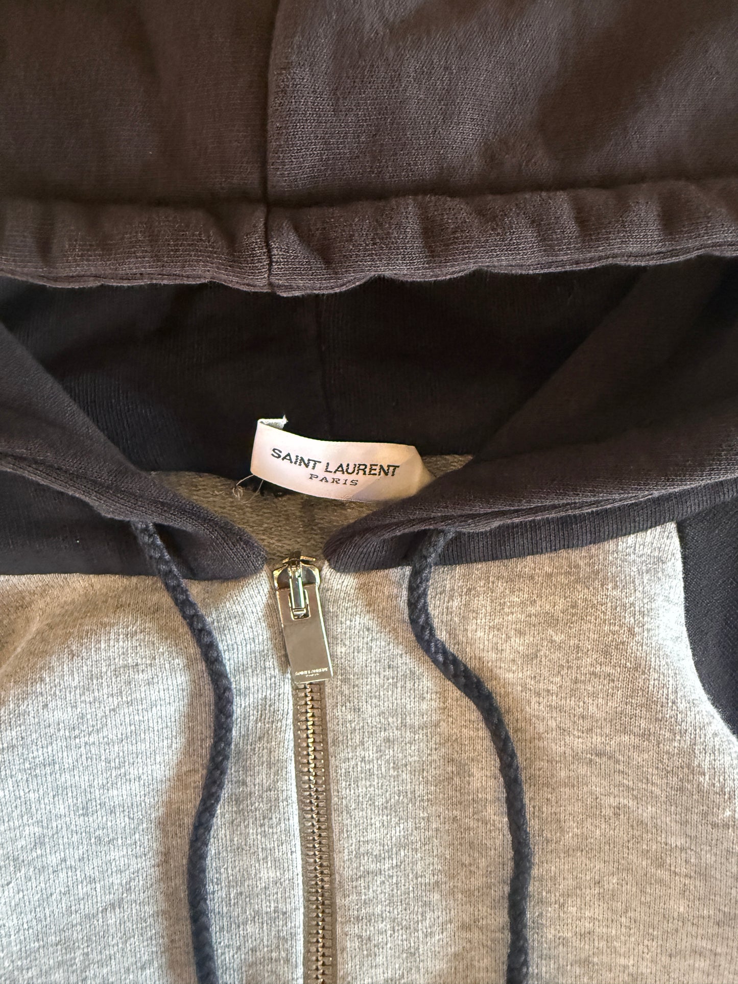 SAINT LAURENT SS2013 RAGLAN TWO TONE HOODIE