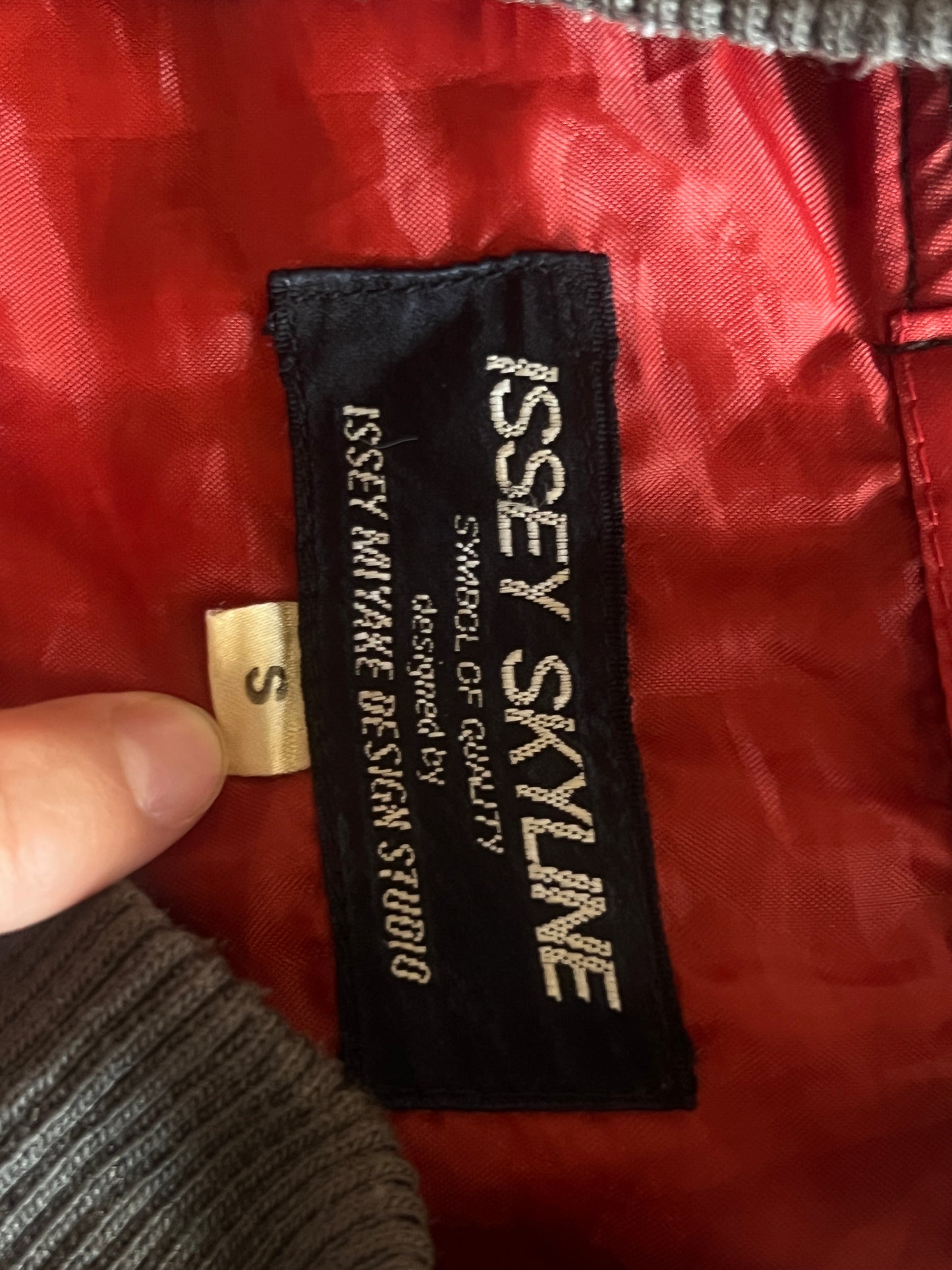 80's ISSEY MIYAKE X NISSAN "SKYLINE" ASYMMETRICAL BOMBER JACKET