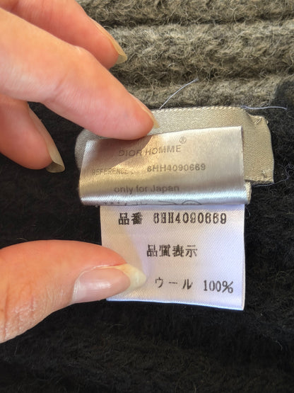 DIOR HOMME AW2006 'THESE GREY DAYS' WOOL SCARF