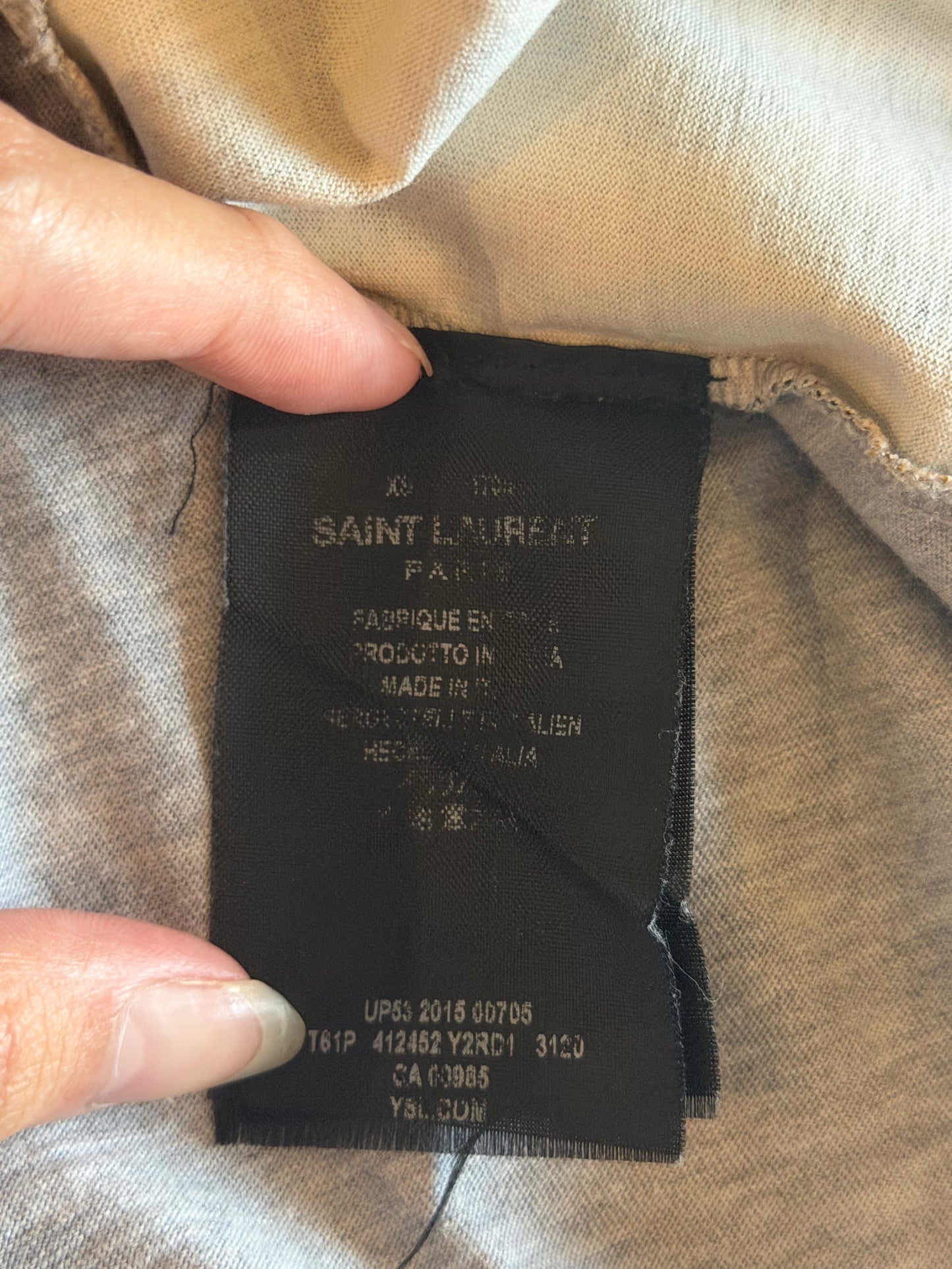 SAINT LAURENT SS2016 'SURF SOUNDS' LEOPARD TEE