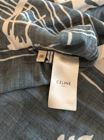 CELINE SS2021 PALM TREE BUTTON UP