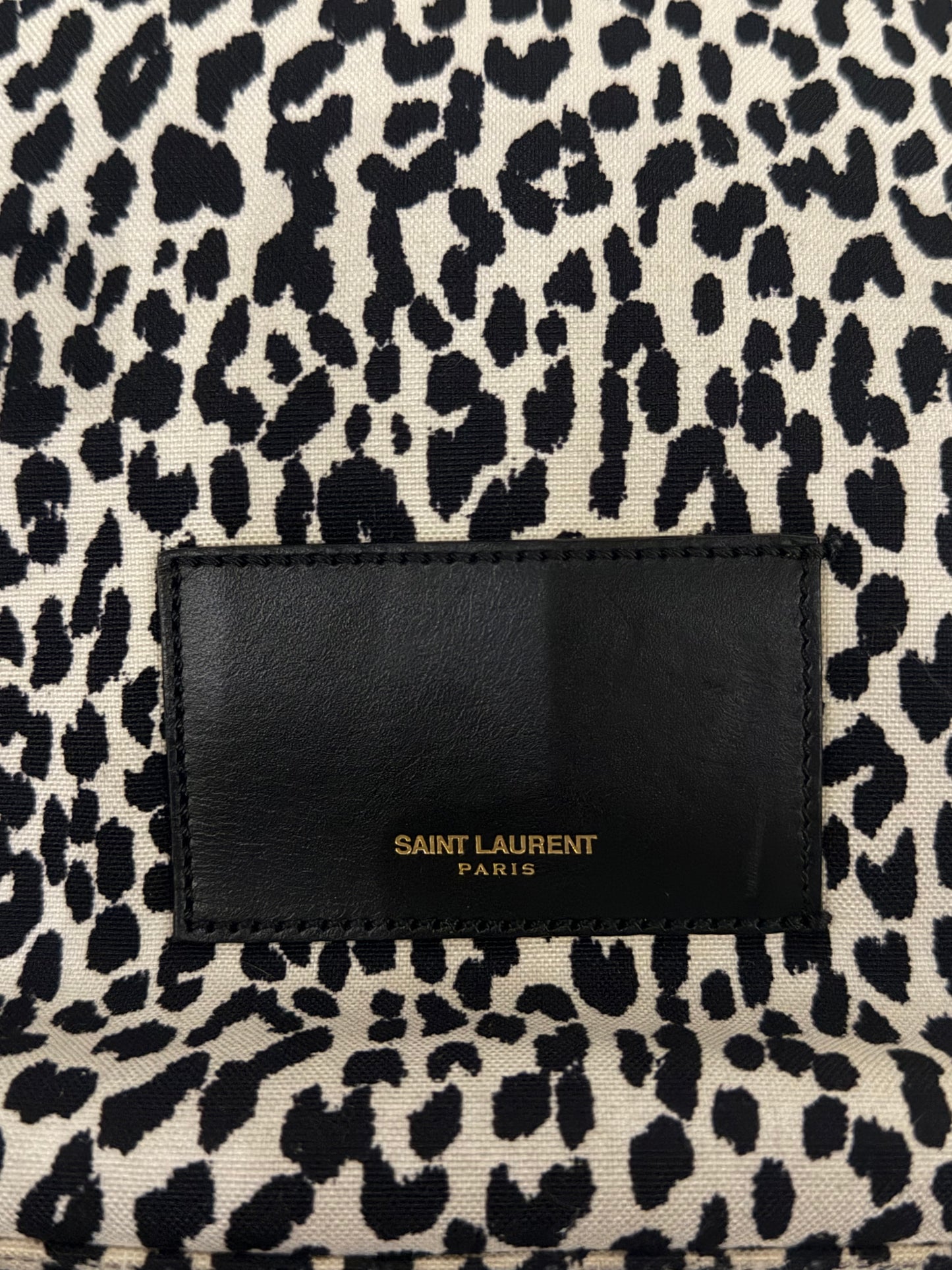 SAINT LAURENT LEOPARD BACKPACK