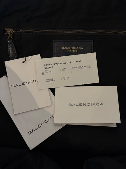 BALENCIAGA 2012 NAVY 24HOUR VOYAGE BAG