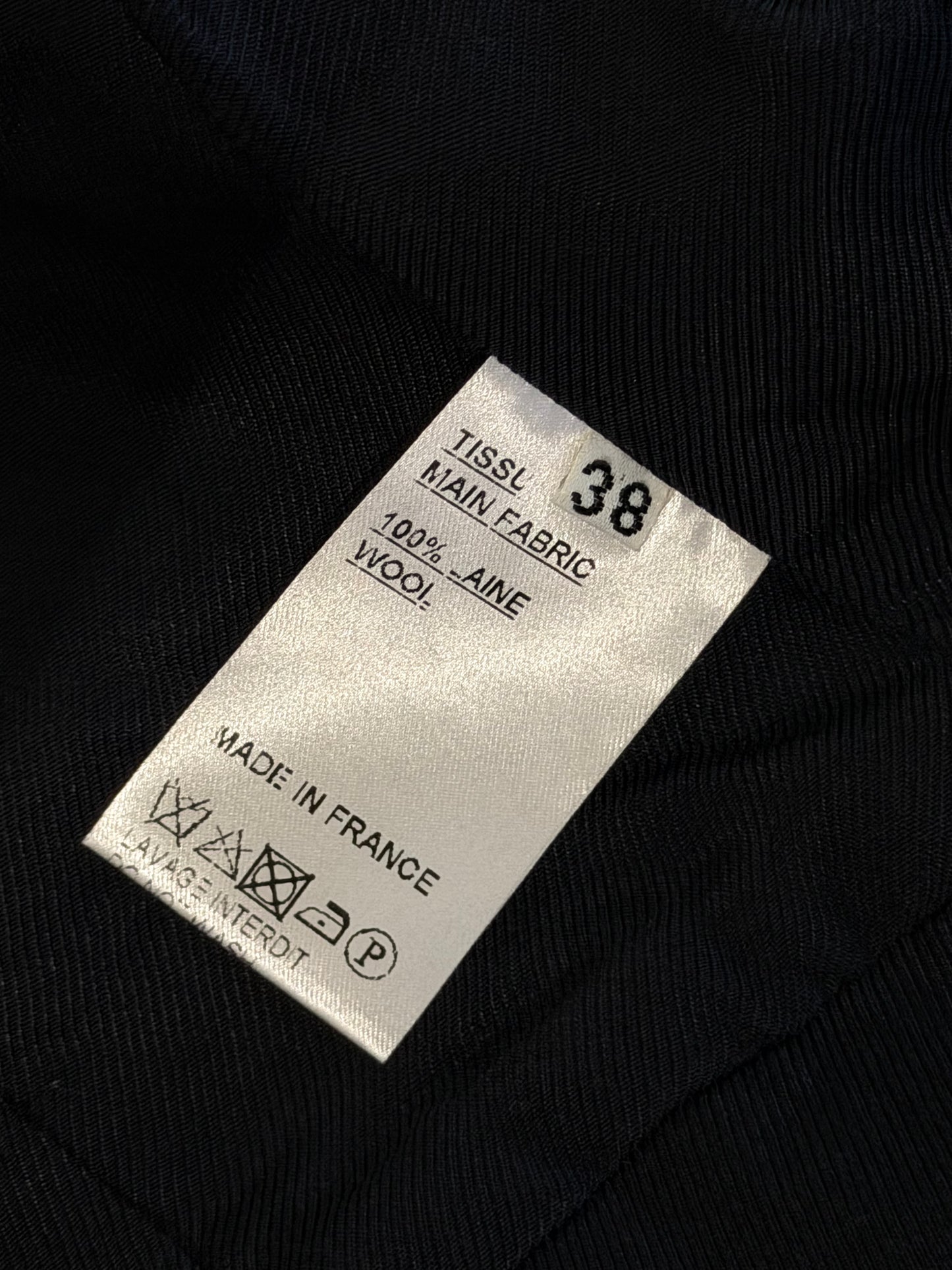 BALMAIN SS2010 RUNWAY EMBELLISHED BLACK WOOL TAIL COAT