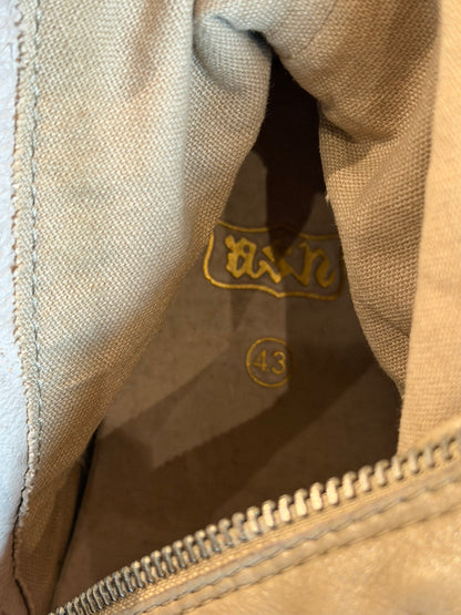 ASH BEIGE BUCKLED HIGH TOPS