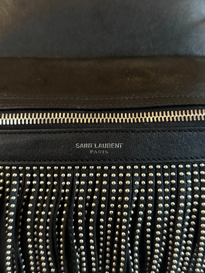 SAINT LAURENT SS2016 LEATHER FRINGE BACKPACK