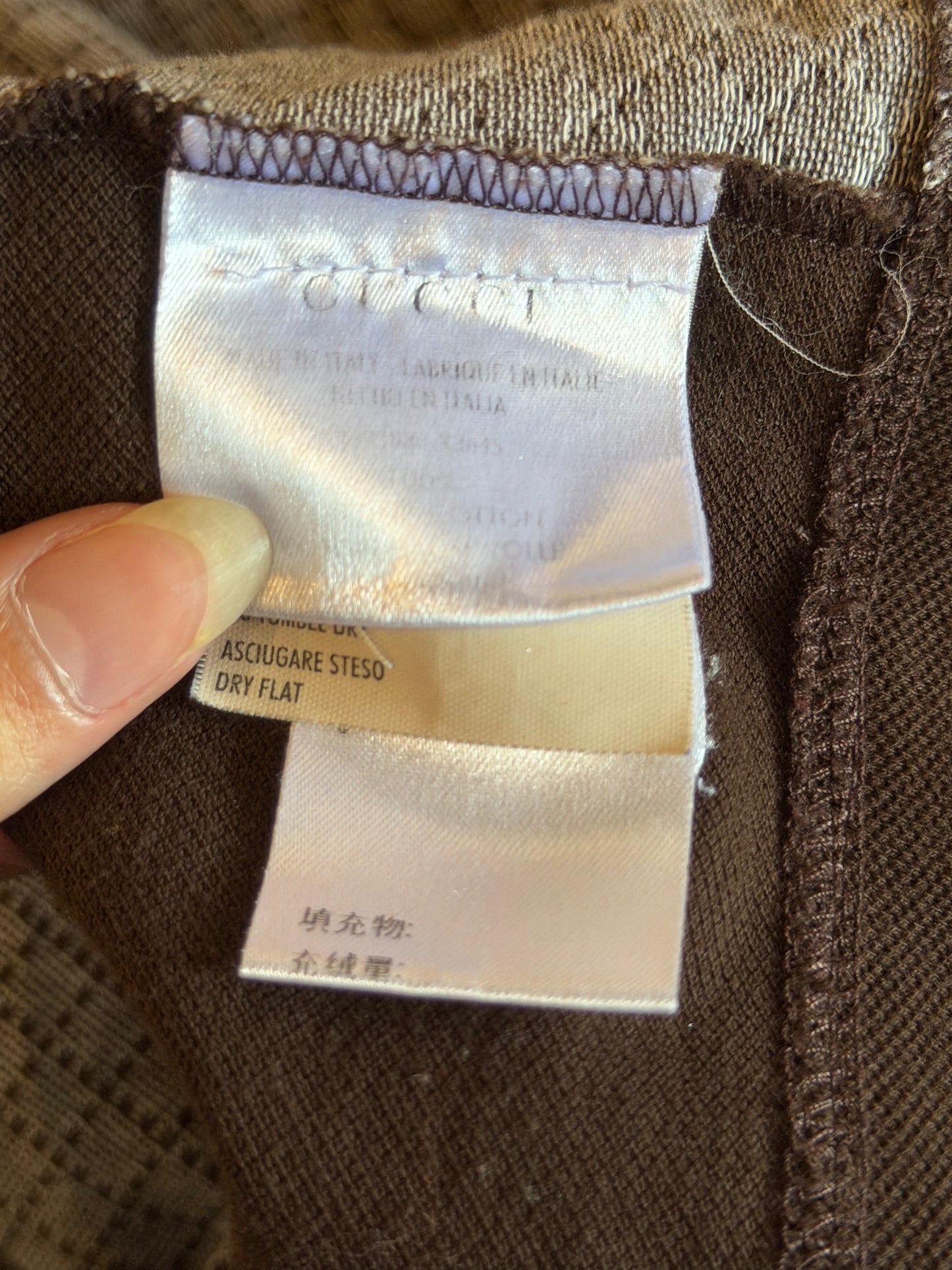 GUCCI SS2011 BROWN DIAMENTE MONOGRAM POLO