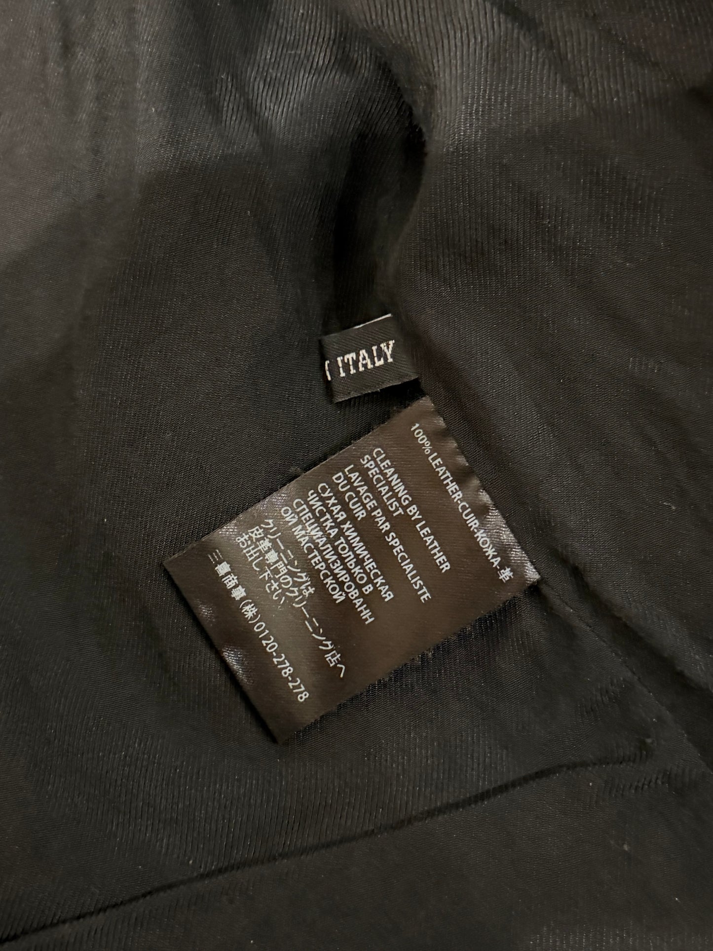 HAIDER ACKERMANN SS2015 DOUBLE LAYER LEATHER JACKET