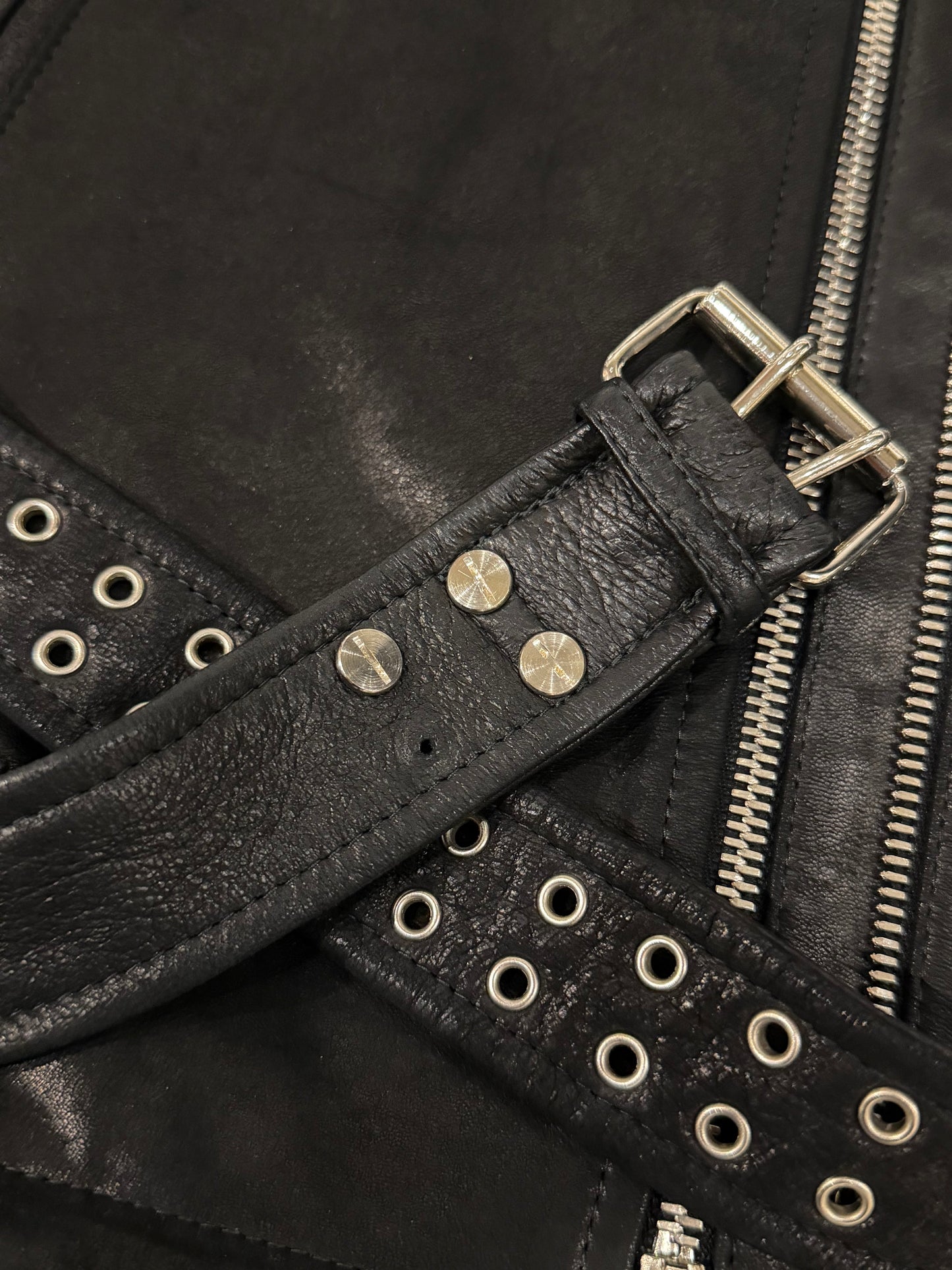 BALMAIN SS2011 RUNWAY PINS & PIERCINGS PERFECTO JACKET