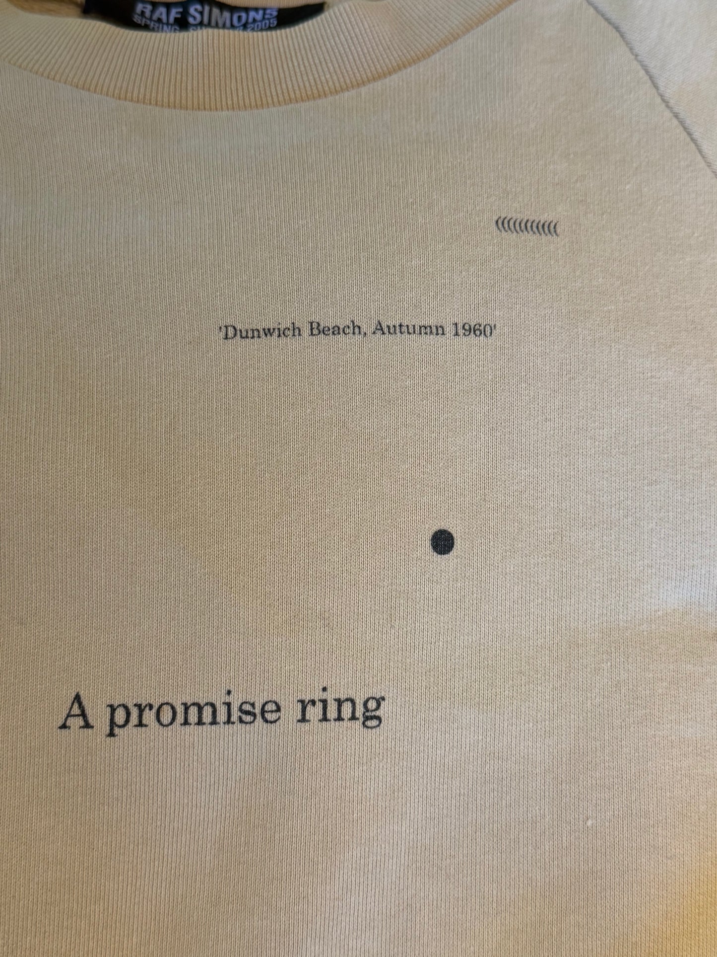 RAF SIMONS SS2005 ' A PROMISE RING' SWEATER