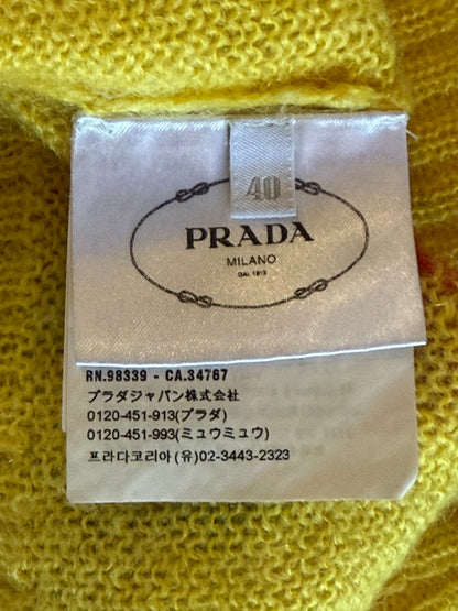 PRADA FW2018 FLAME INTARSIA MOHAIR SWEATER