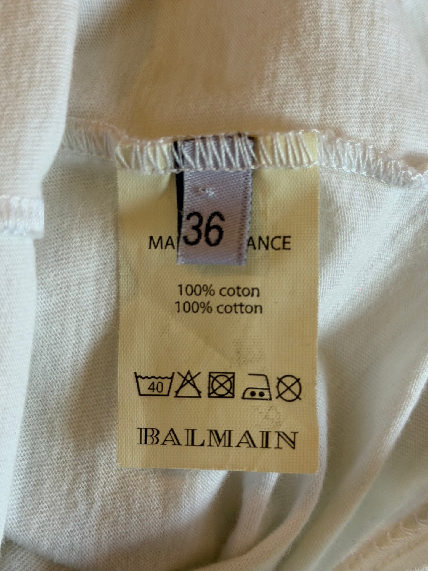 BALMAIN SS2011 SHOTGUN BULLET HOLE TEE