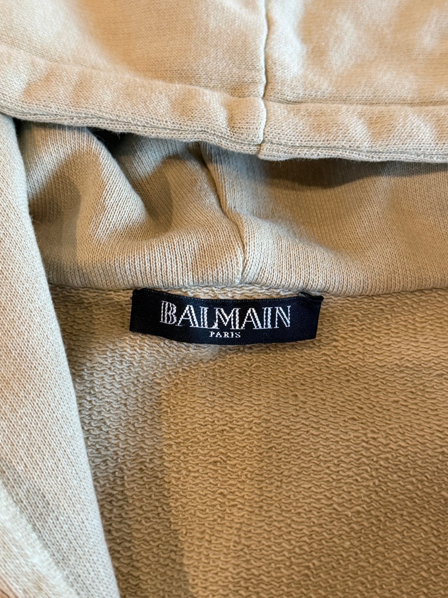 BALMAIN SS2013 EPAULET MILITARY HOODIE