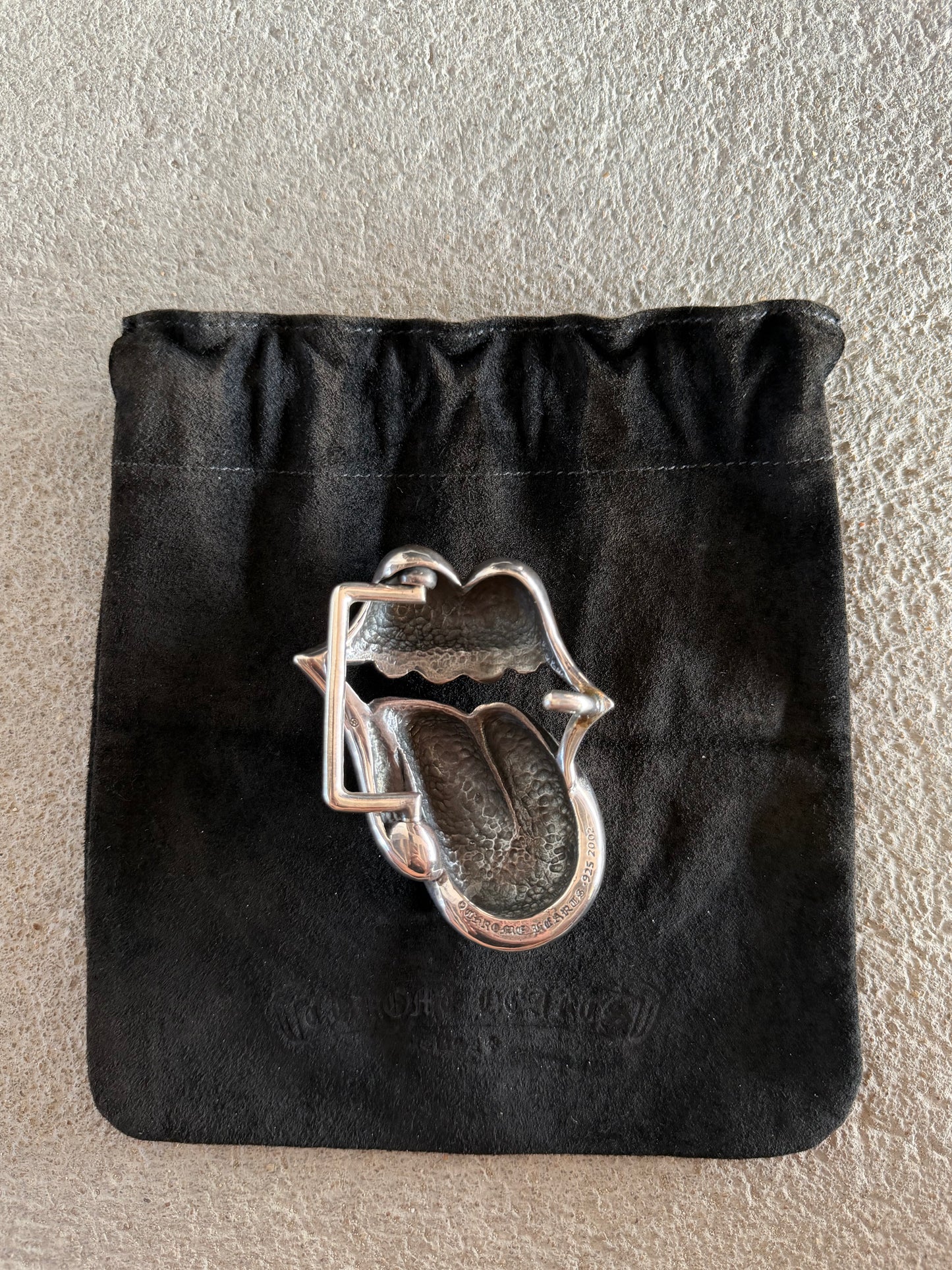 CHROME HEARTS ROLLING STONES BELT BUCKLE