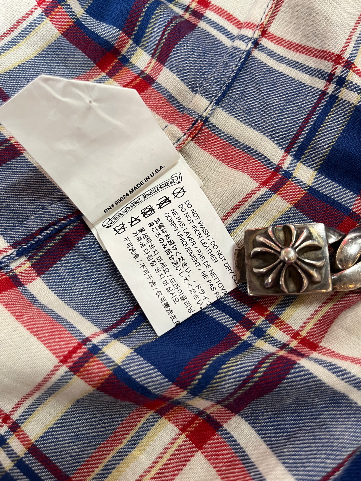 CHROME HEARTS 4 STAR PATCH FLANNEL