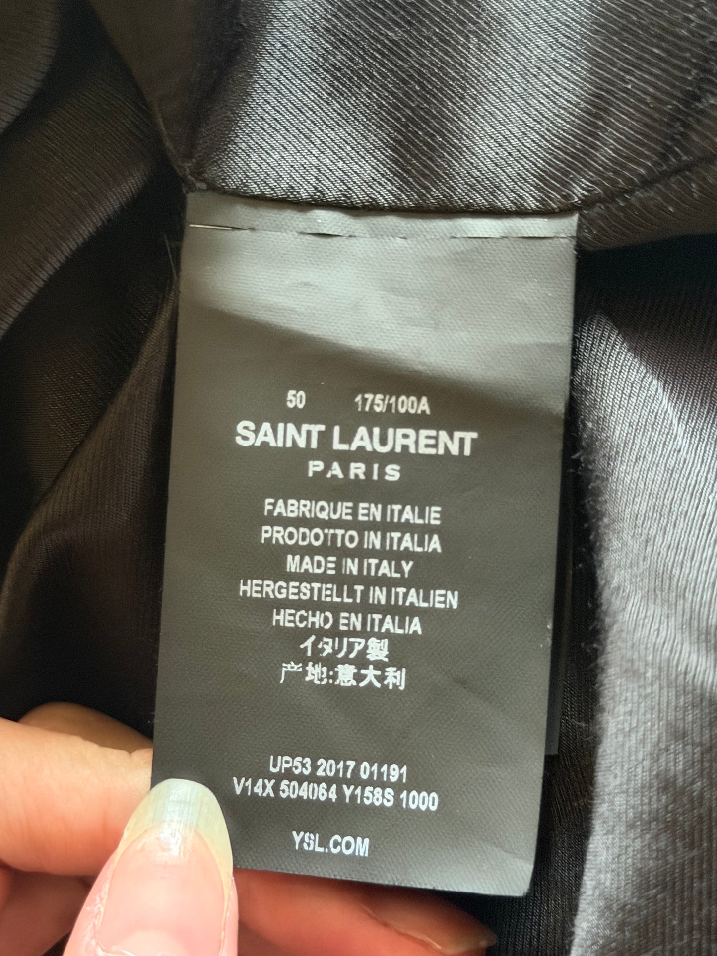 SAINT LAURENT AW2017 HEAVEN TEDDY BOMBER JACKET