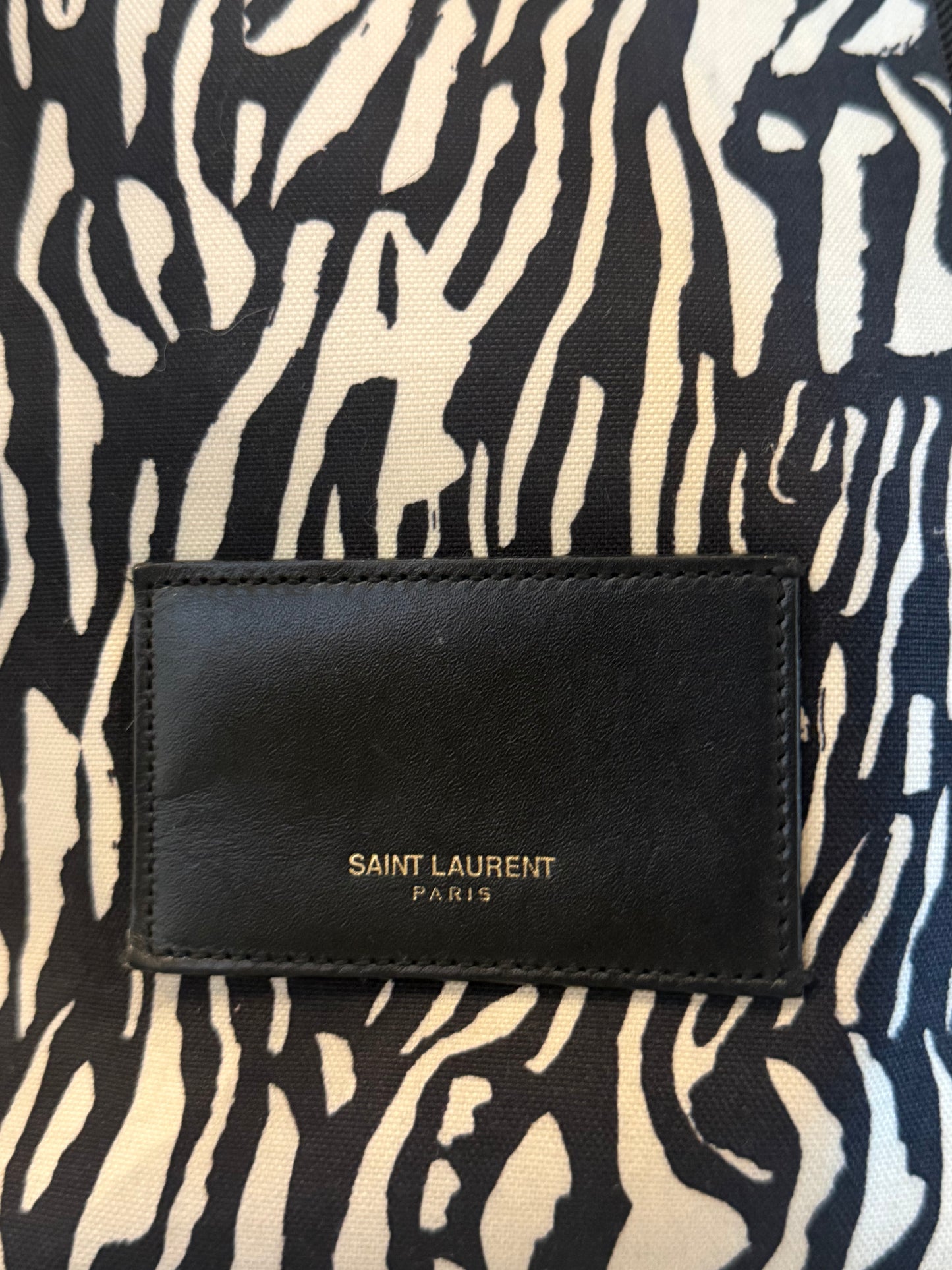 SAINT LAURENT ZEBRA BACKPACK