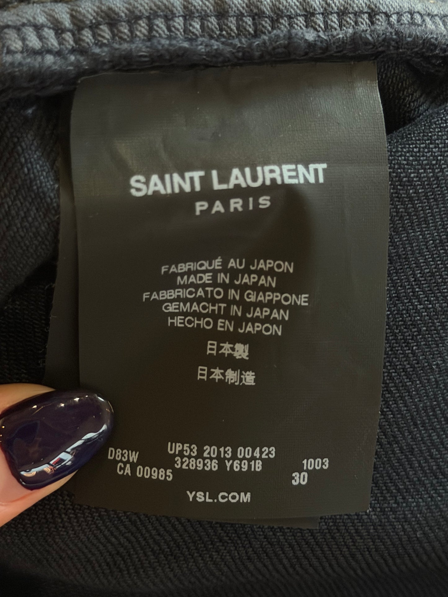 SAINT LAURENT FW2013 SCAB DISTRESSED D02